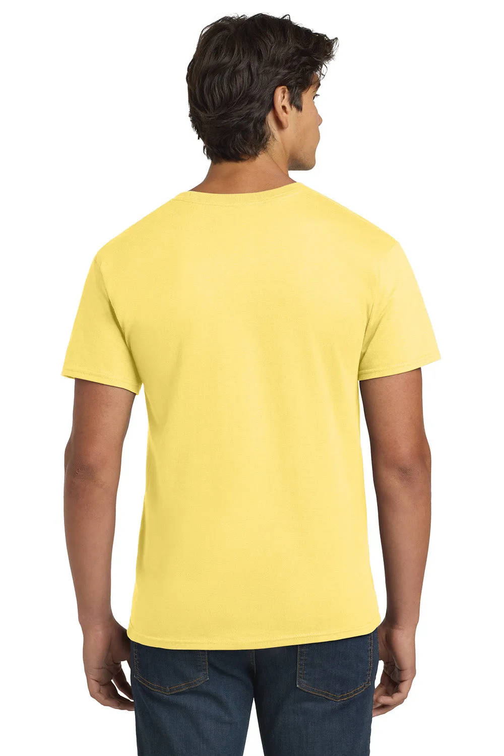 Hanes Mens ComfortSoft Short Sleeve Crewneck T-Shirt - Daffodil Yellow  Best cheap Clothing Hanes