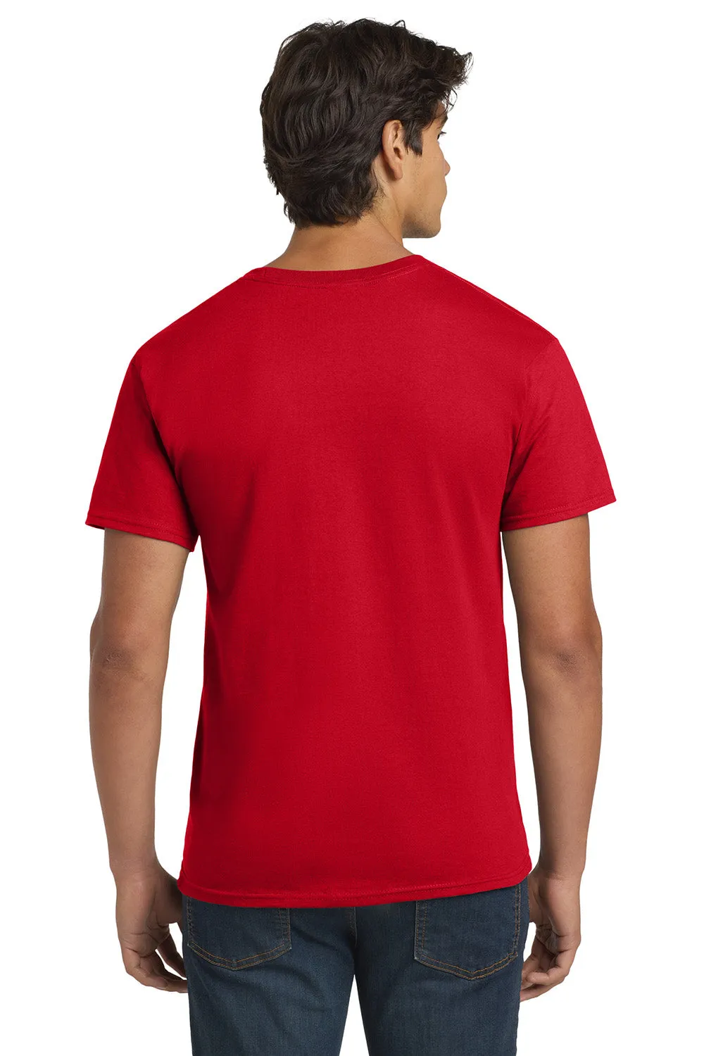 Hanes Mens ComfortSoft Short Sleeve Crewneck T-Shirt - Deep Red  Best cheap Clothing Hanes