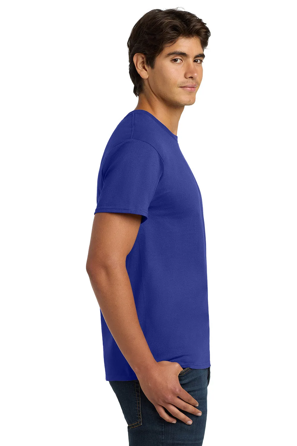 Hanes Mens ComfortSoft Short Sleeve Crewneck T-Shirt - Deep Royal Blue  Best cheap Clothing Hanes