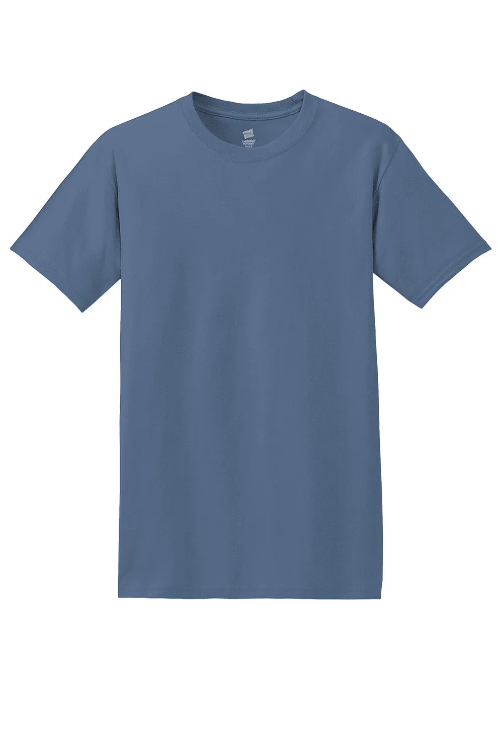 Hanes Mens ComfortSoft Short Sleeve Crewneck T-Shirt - Denim Blue  Best cheap Clothing Hanes