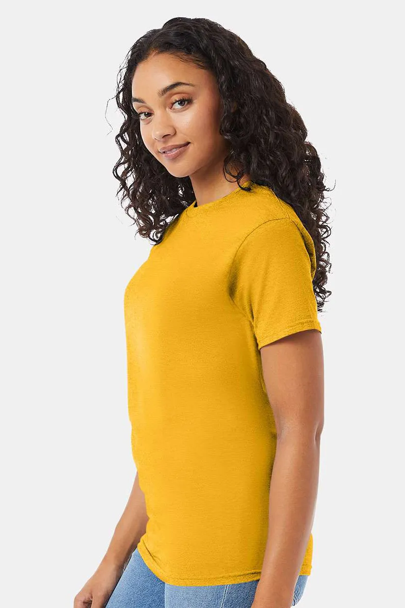 Hanes Mens ComfortSoft Short Sleeve Crewneck T-Shirt - Gold  Best cheap Clothing Hanes