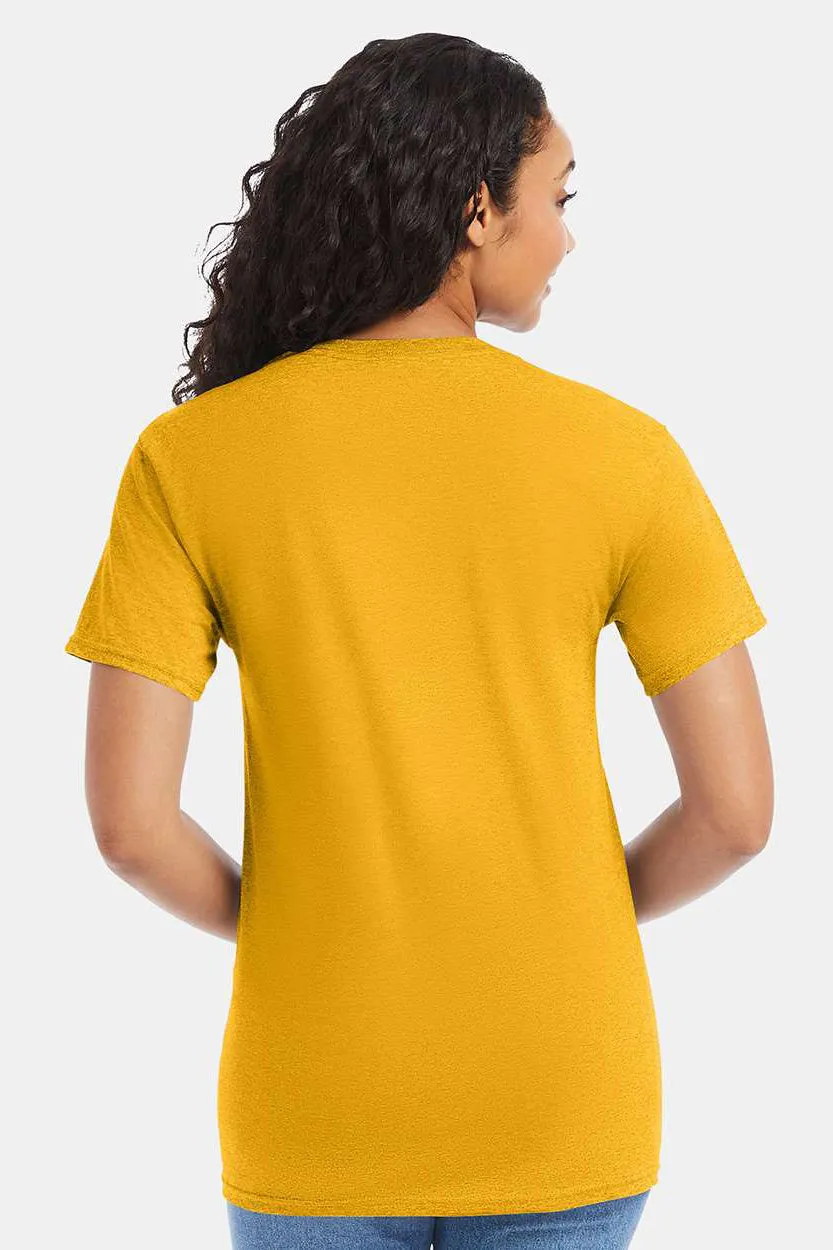 Hanes Mens ComfortSoft Short Sleeve Crewneck T-Shirt - Gold  Best cheap Clothing Hanes