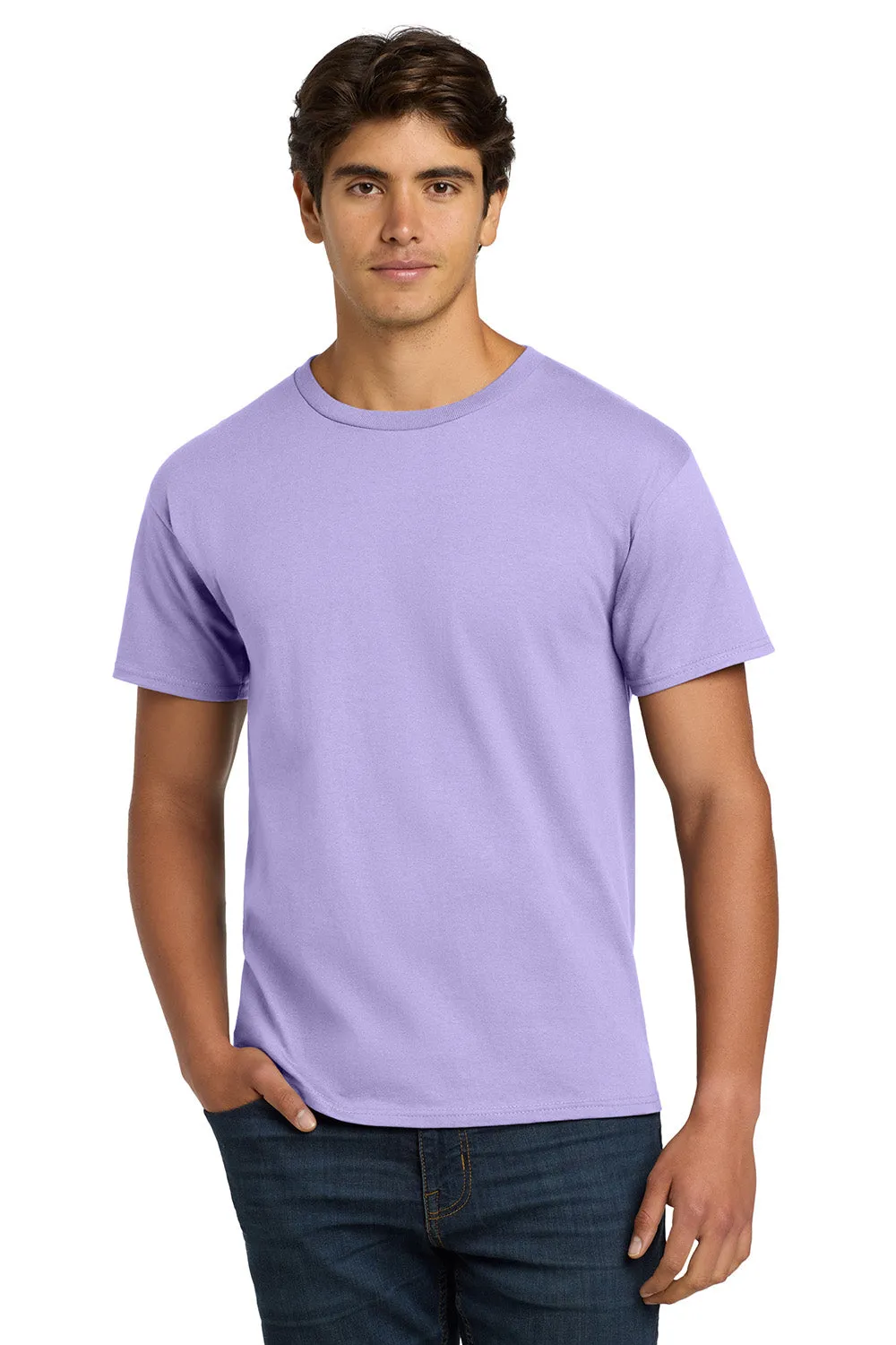 Hanes Mens ComfortSoft Short Sleeve Crewneck T-Shirt - Lavender Purple  Best cheap Clothing Hanes