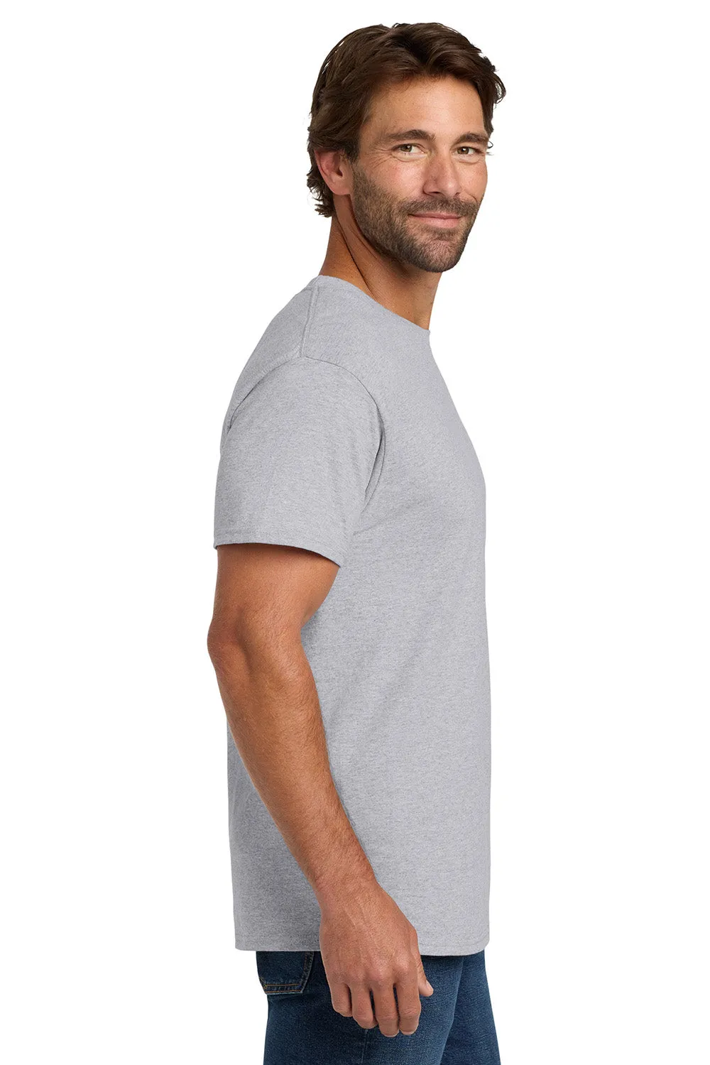 Hanes Mens ComfortSoft Short Sleeve Crewneck T-Shirt - Light Steel Grey  Best cheap Clothing Hanes