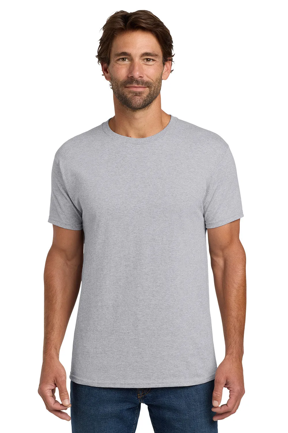 Hanes Mens ComfortSoft Short Sleeve Crewneck T-Shirt - Light Steel Grey  Best cheap Clothing Hanes