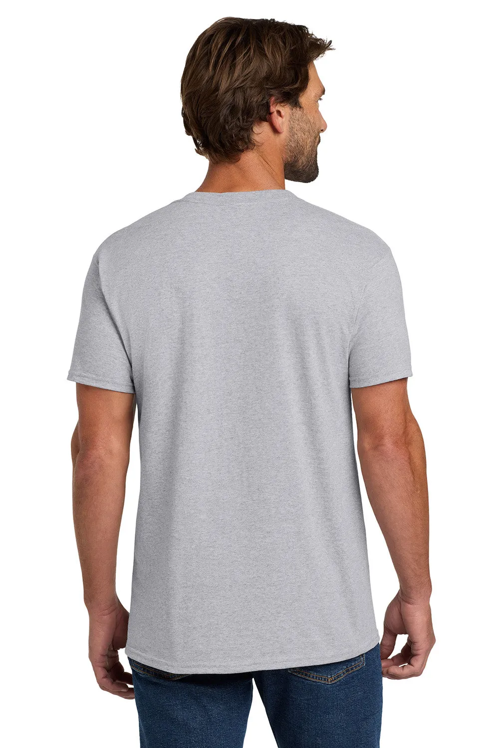 Hanes Mens ComfortSoft Short Sleeve Crewneck T-Shirt - Light Steel Grey  Best cheap Clothing Hanes