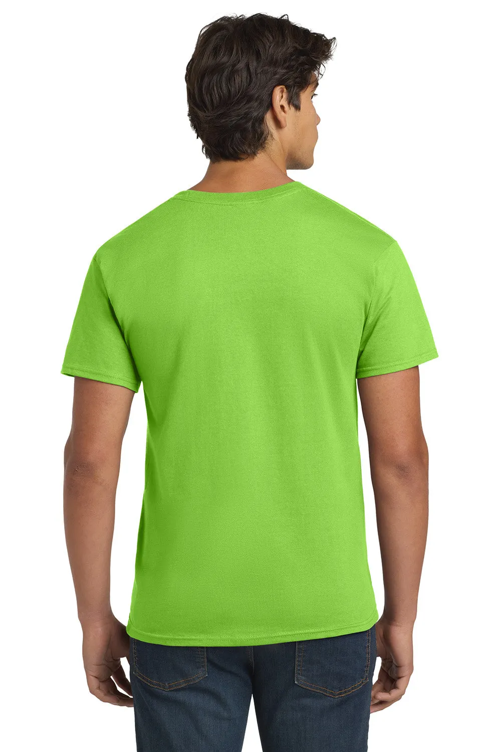 Hanes Mens ComfortSoft Short Sleeve Crewneck T-Shirt - Lime Green  Best cheap Clothing Hanes