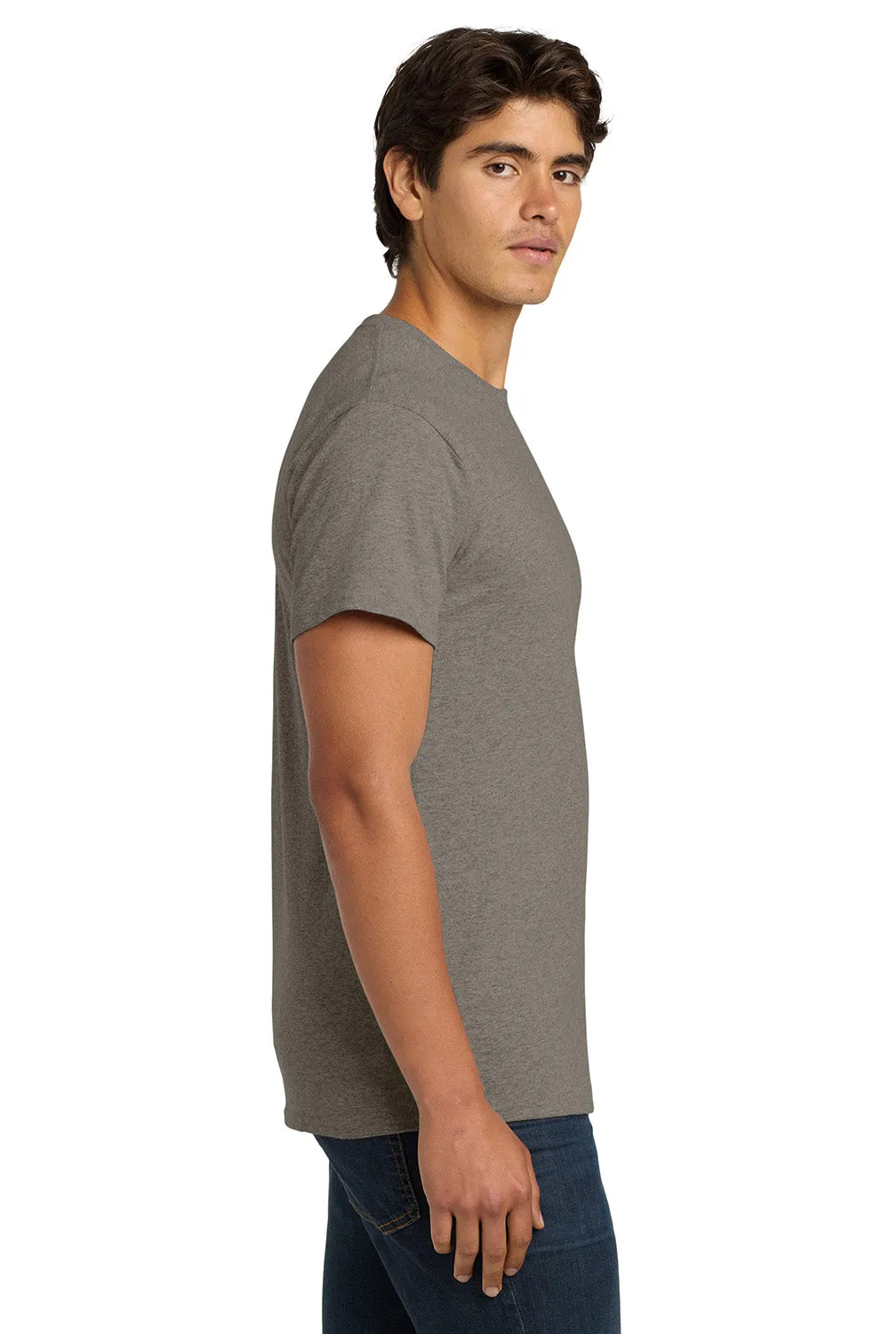 Hanes Mens ComfortSoft Short Sleeve Crewneck T-Shirt - Oxford Grey  Best cheap Clothing Hanes