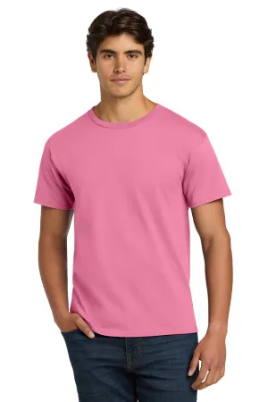 Hanes Mens ComfortSoft Short Sleeve Crewneck T-Shirt - Pink  Best cheap Clothing Hanes
