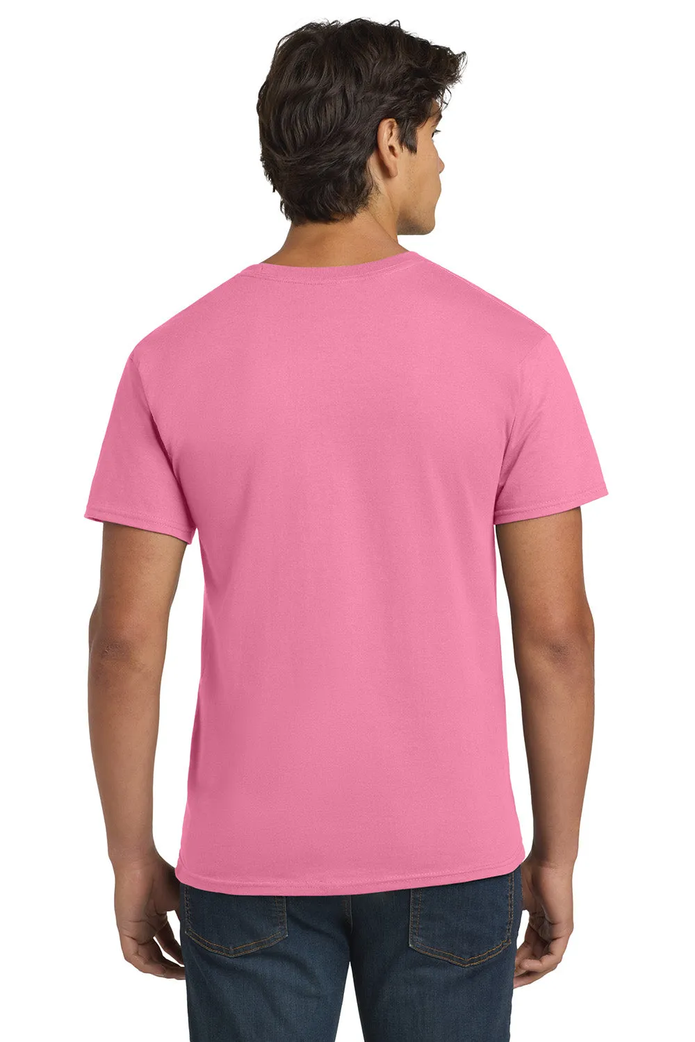 Hanes Mens ComfortSoft Short Sleeve Crewneck T-Shirt - Pink  Best cheap Clothing Hanes