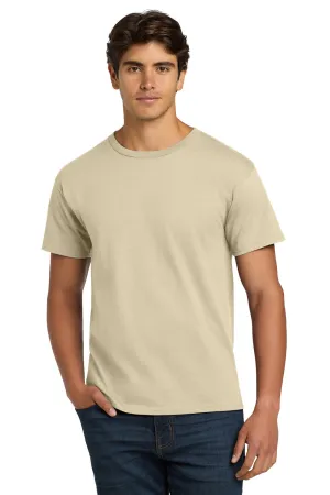 Hanes Mens ComfortSoft Short Sleeve Crewneck T-Shirt - Sand  Best cheap Clothing Hanes