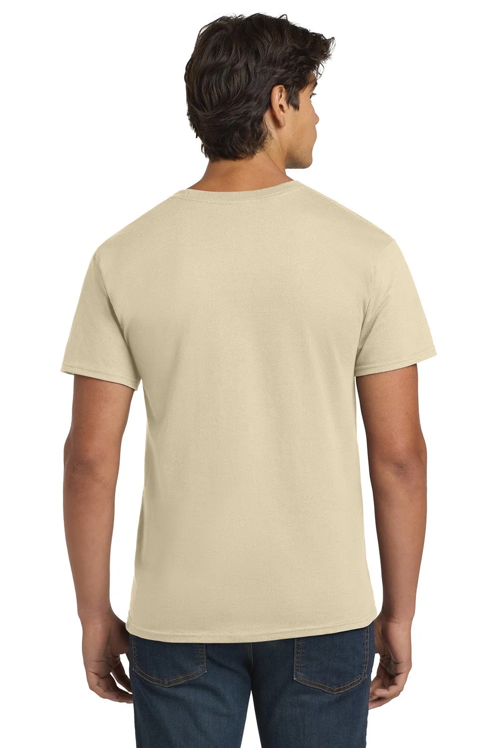 Hanes Mens ComfortSoft Short Sleeve Crewneck T-Shirt - Sand  Best cheap Clothing Hanes