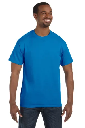 Hanes Mens ComfortSoft Short Sleeve Crewneck T-Shirt - Sapphire Blue  Best cheap Clothing Hanes