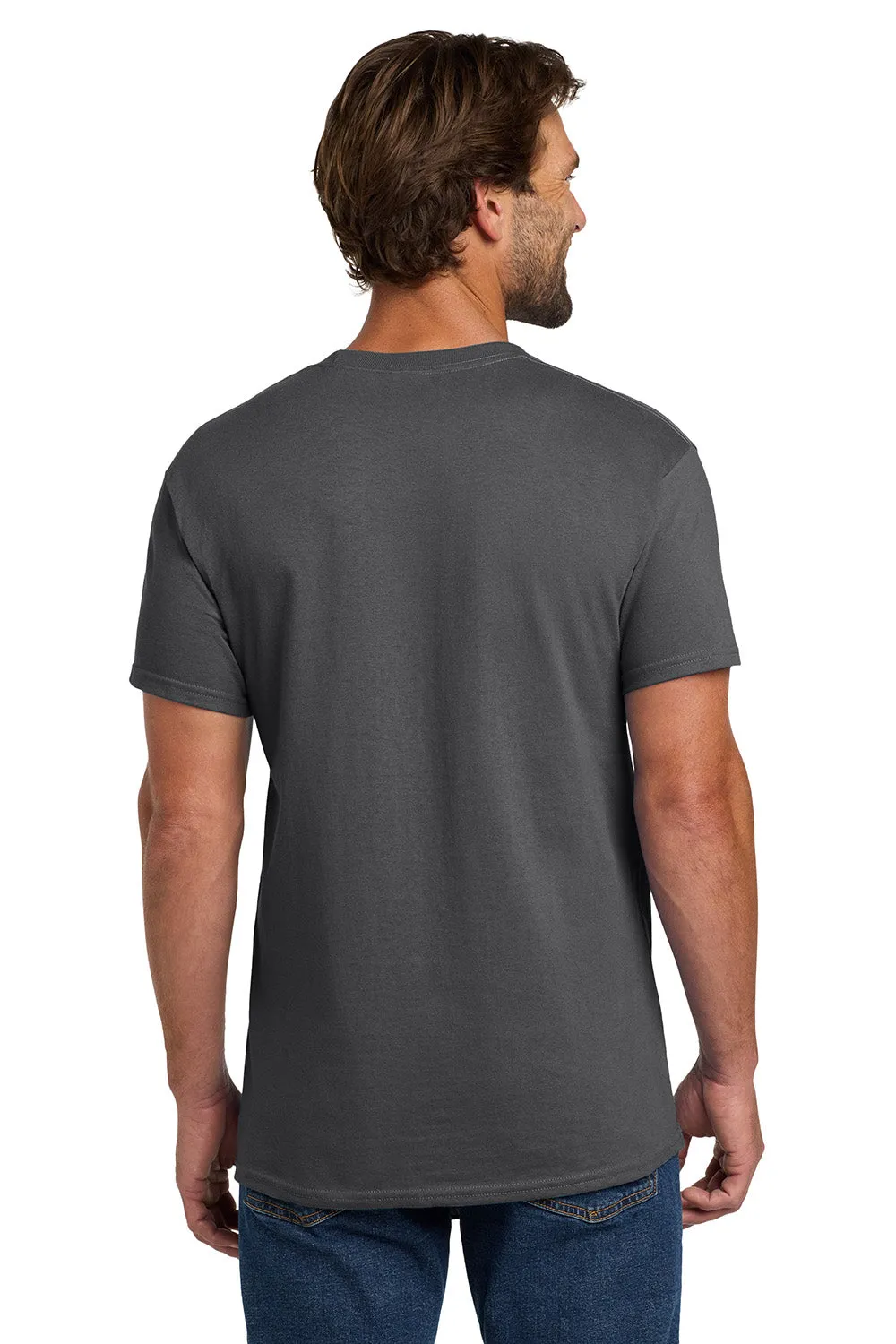 Hanes Mens ComfortSoft Short Sleeve Crewneck T-Shirt - Smoke Grey  Best cheap Clothing Hanes