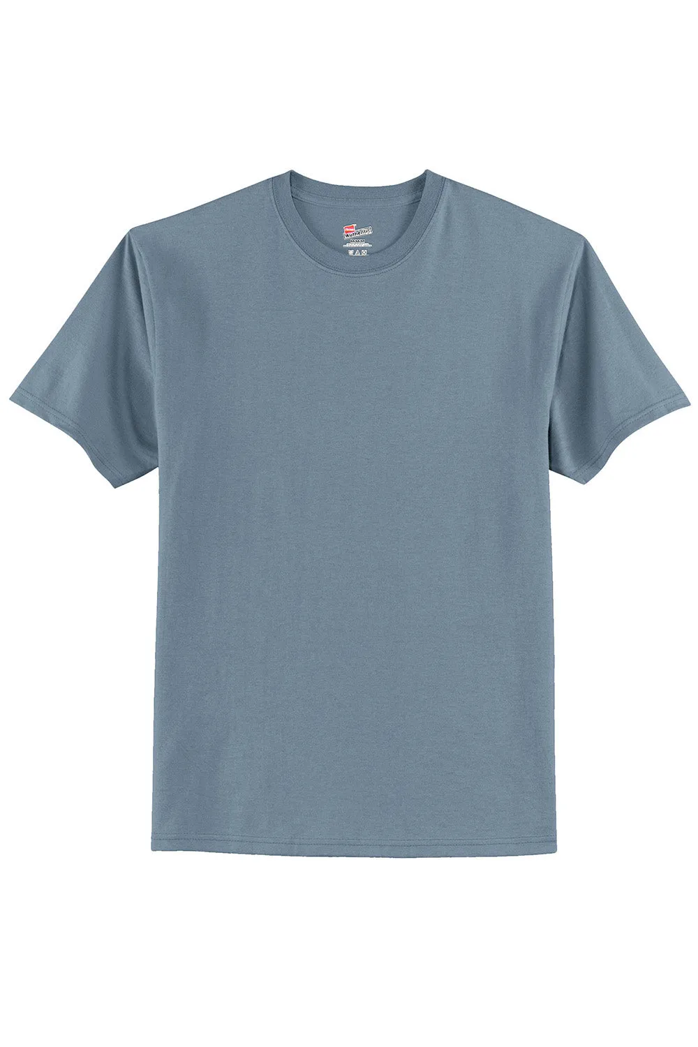 Hanes Mens ComfortSoft Short Sleeve Crewneck T-Shirt - Stonewashed Blue  Best cheap Clothing Hanes