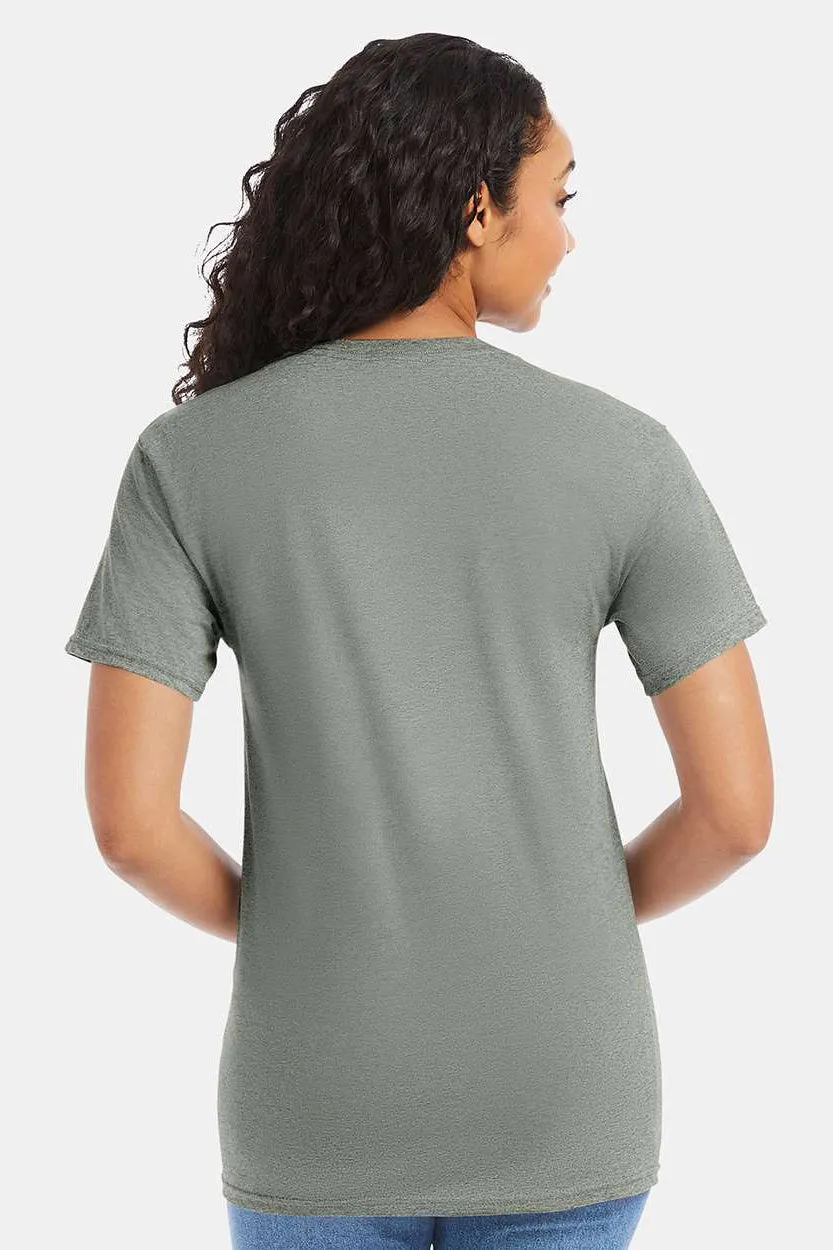 Hanes Mens ComfortSoft Short Sleeve Crewneck T-Shirt - Stonewashed Green  Best cheap Clothing Hanes