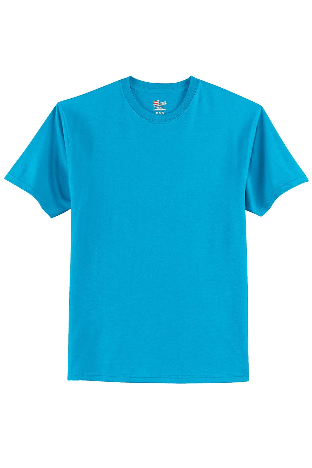 Hanes Mens ComfortSoft Short Sleeve Crewneck T-Shirt - Teal Blue  Best cheap Clothing Hanes