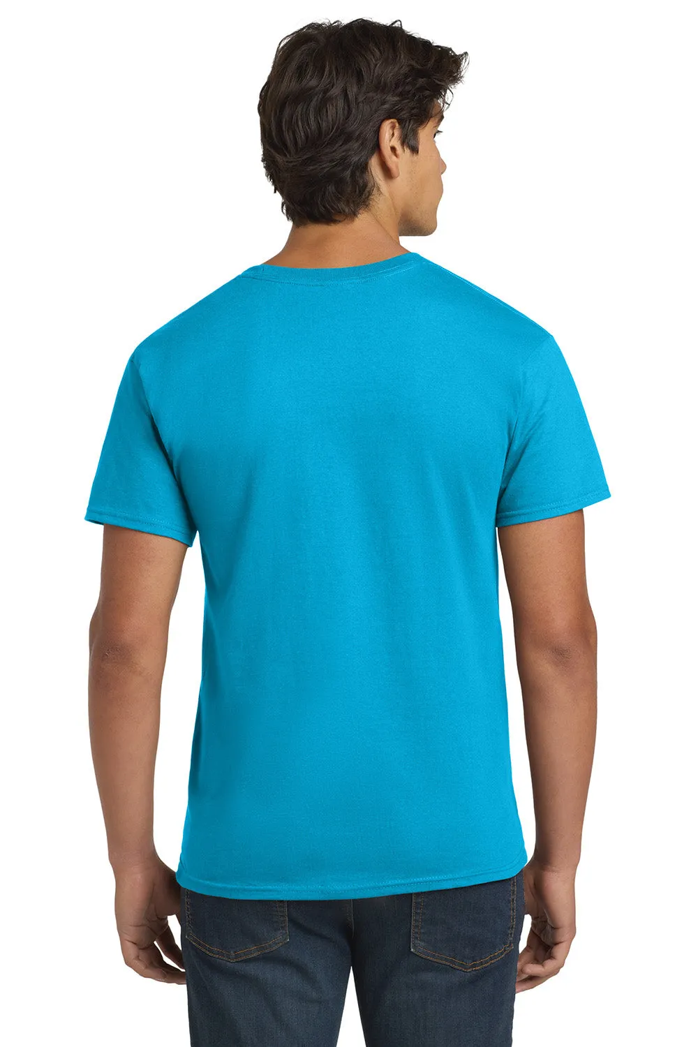 Hanes Mens ComfortSoft Short Sleeve Crewneck T-Shirt - Teal Blue  Best cheap Clothing Hanes