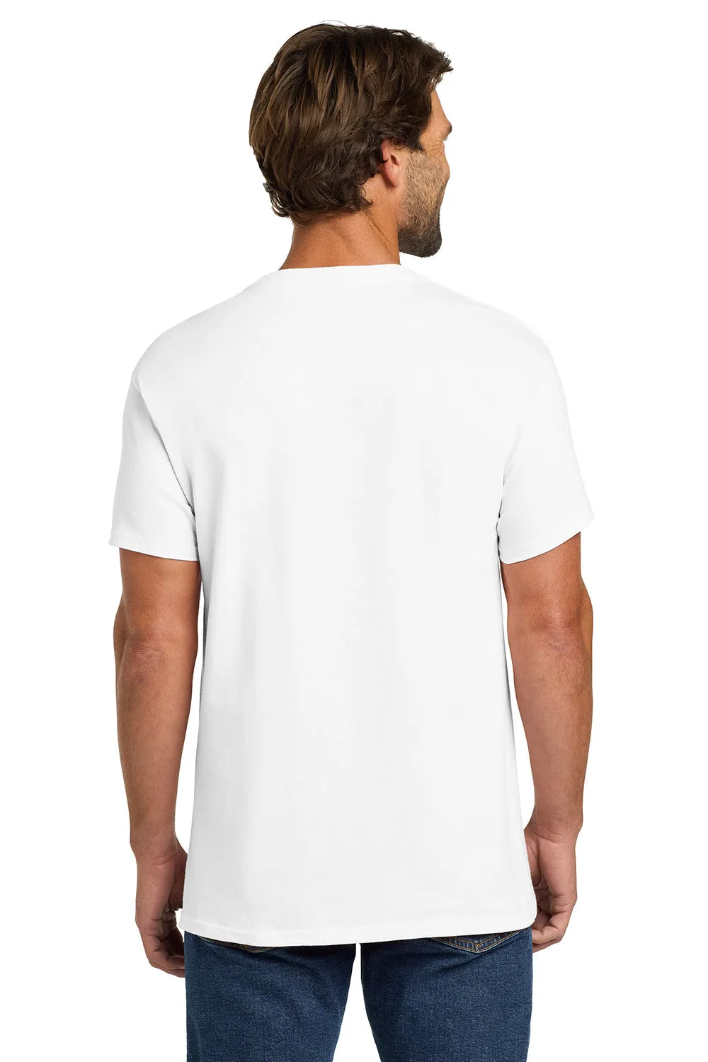 Hanes Mens ComfortSoft Short Sleeve Crewneck T-Shirt - White  Best cheap Clothing Hanes
