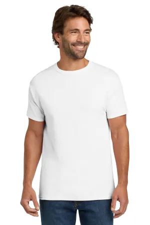 Hanes Mens ComfortSoft Short Sleeve Crewneck T-Shirt - White  Best cheap Clothing Hanes