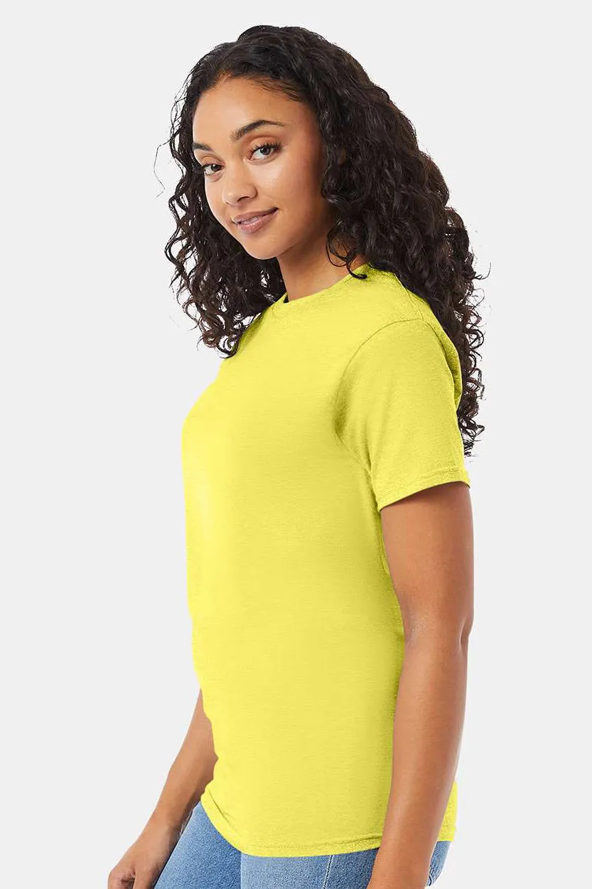 Hanes Mens ComfortSoft Short Sleeve Crewneck T-Shirt - Yellow  Best cheap Clothing Hanes