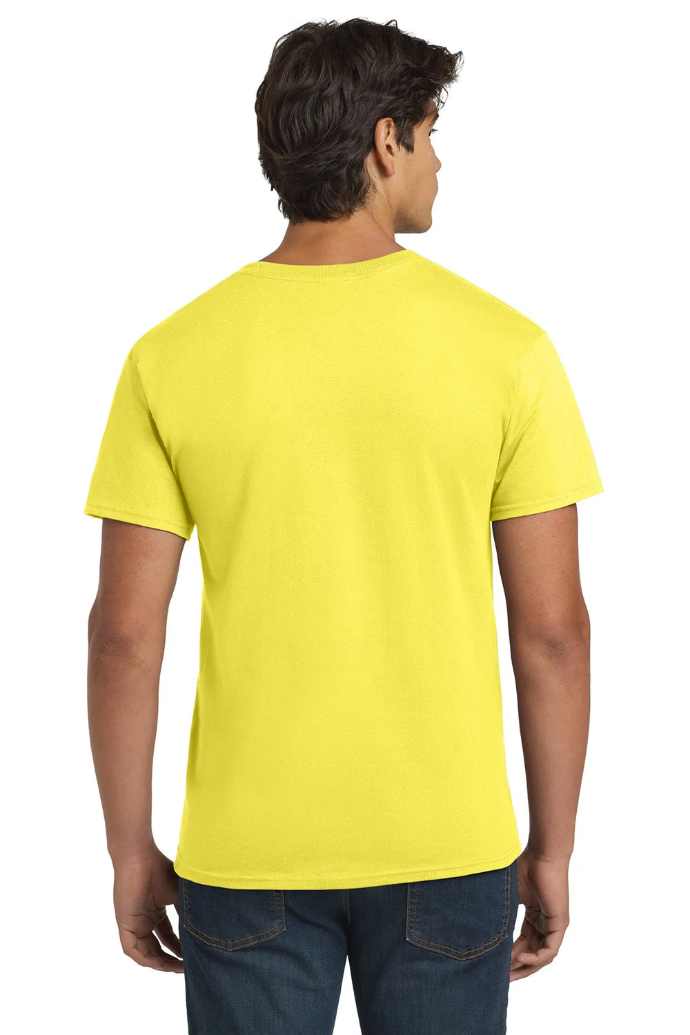 Hanes Mens ComfortSoft Short Sleeve Crewneck T-Shirt - Yellow  Best cheap Clothing Hanes