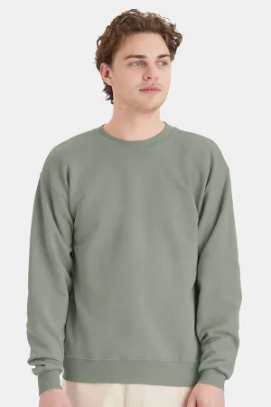 Hanes Mens EcoSmart Print Pro XP Pill Resistant Fleece Crewneck Sweatshirt - Stonewashed Green  Best cheap Clothing Hanes