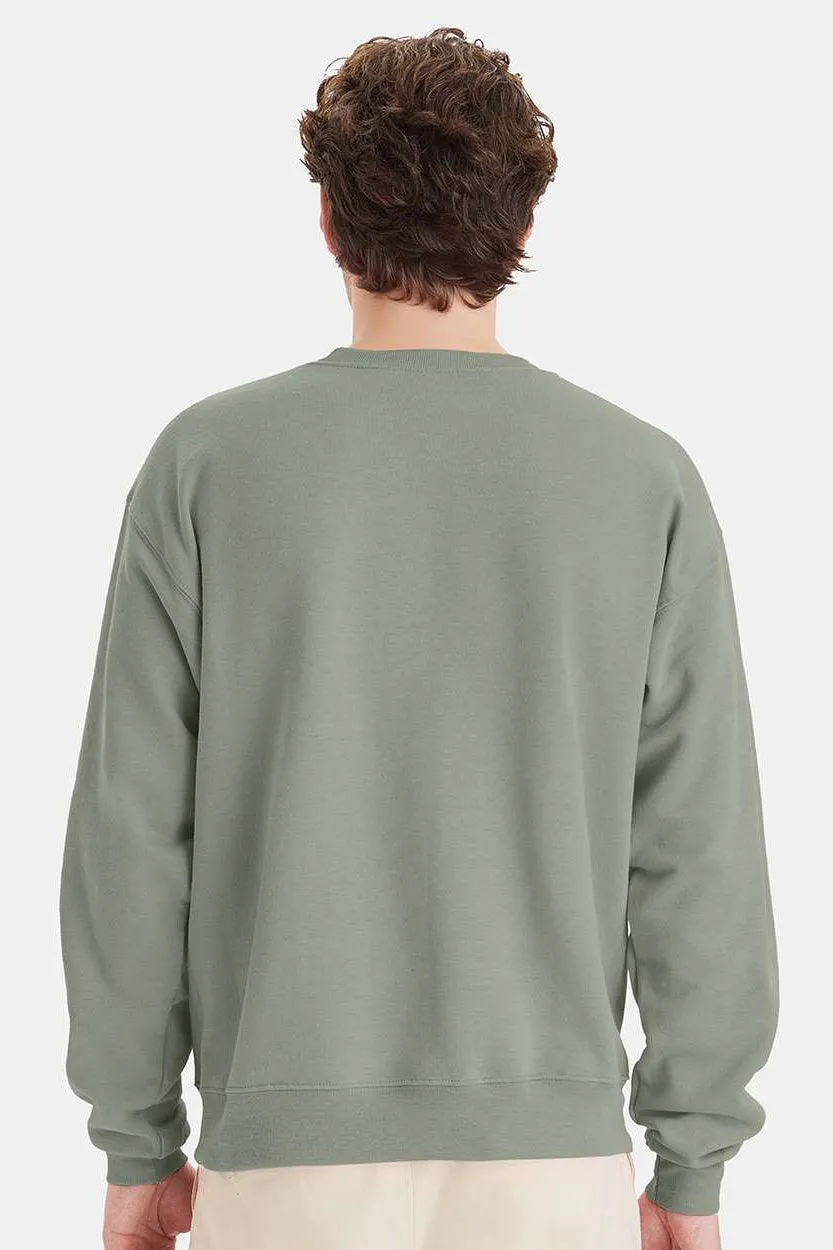 Hanes Mens EcoSmart Print Pro XP Pill Resistant Fleece Crewneck Sweatshirt - Stonewashed Green  Best cheap Clothing Hanes