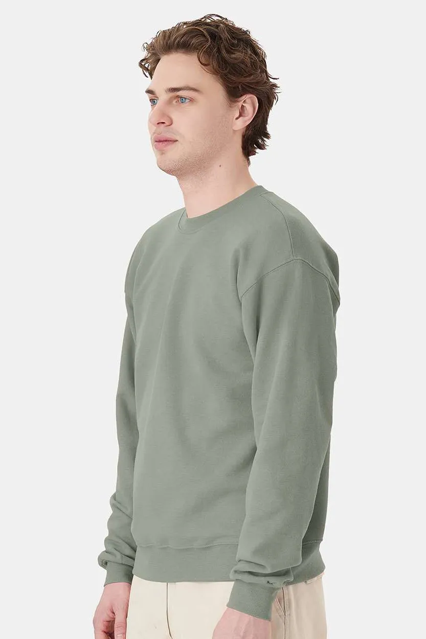 Hanes Mens EcoSmart Print Pro XP Pill Resistant Fleece Crewneck Sweatshirt - Stonewashed Green  Best cheap Clothing Hanes