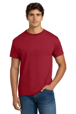 Hanes Mens EcoSmart Short Sleeve Crewneck T-Shirt - Deep Red  Best cheap Clothing Hanes
