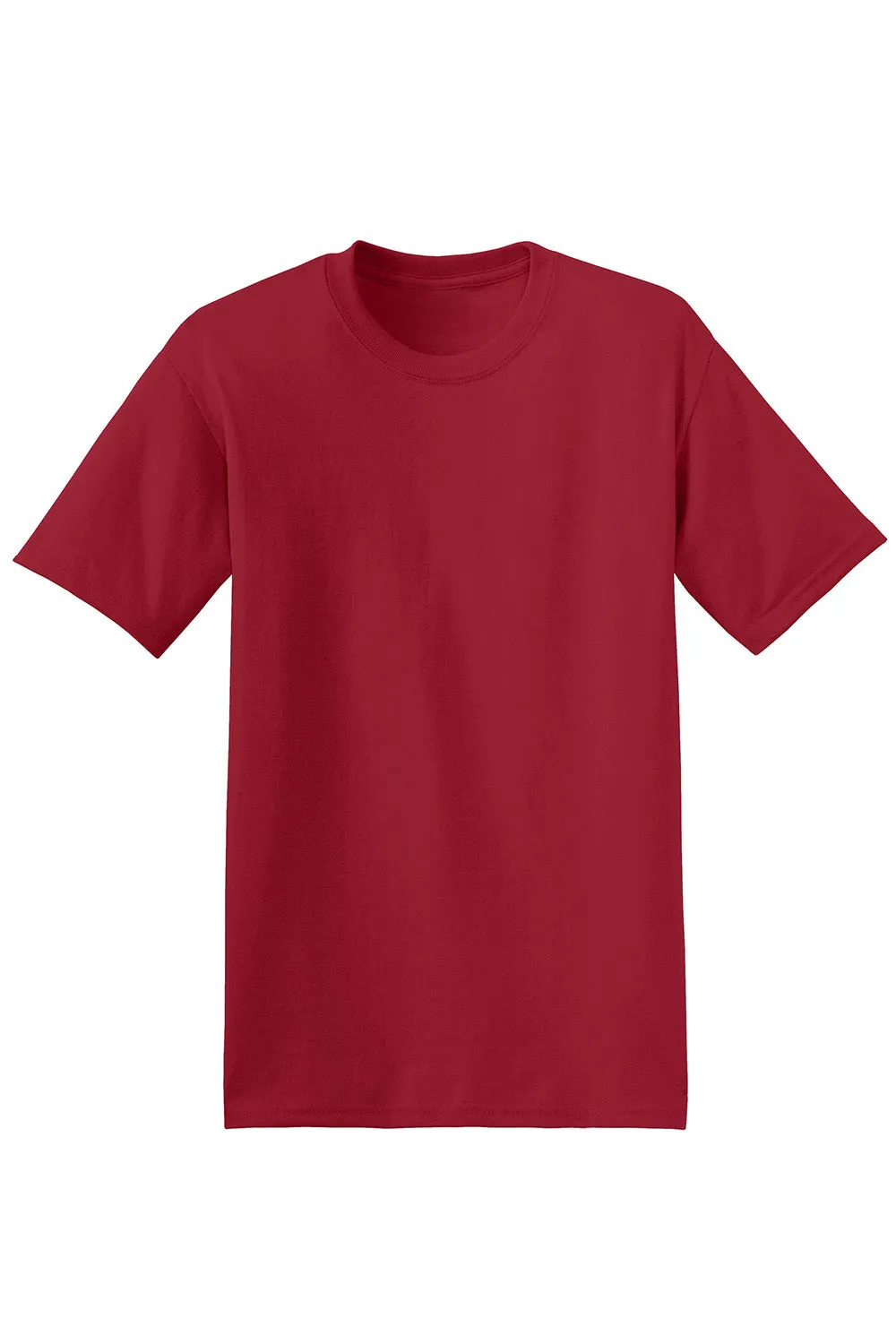 Hanes Mens EcoSmart Short Sleeve Crewneck T-Shirt - Deep Red  Best cheap Clothing Hanes