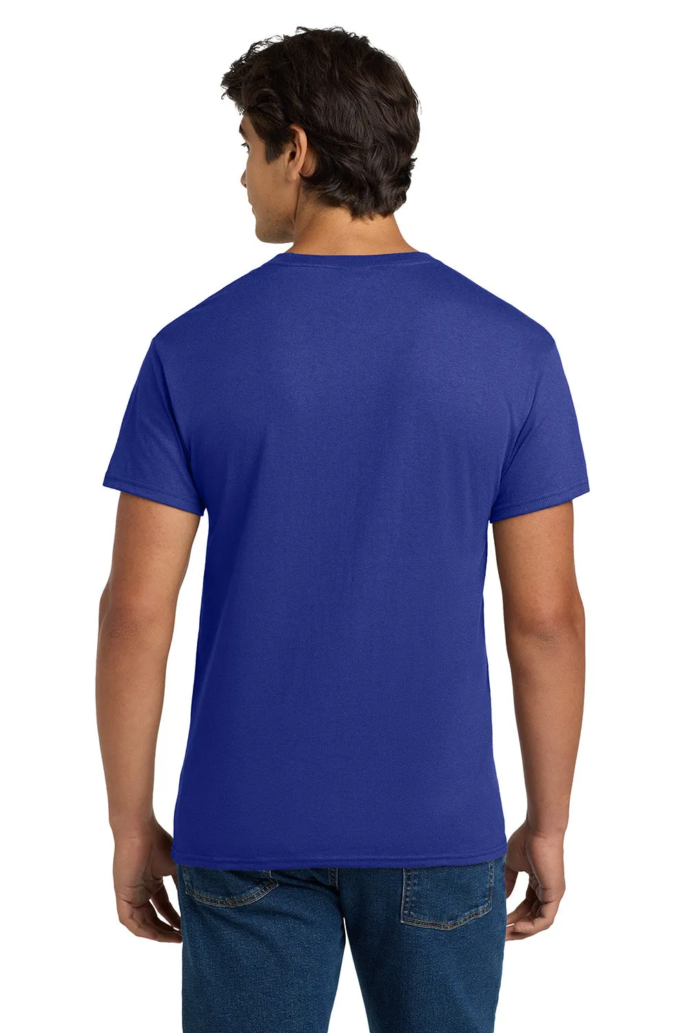 Hanes Mens EcoSmart Short Sleeve Crewneck T-Shirt - Deep Royal Blue  Best cheap Clothing Hanes