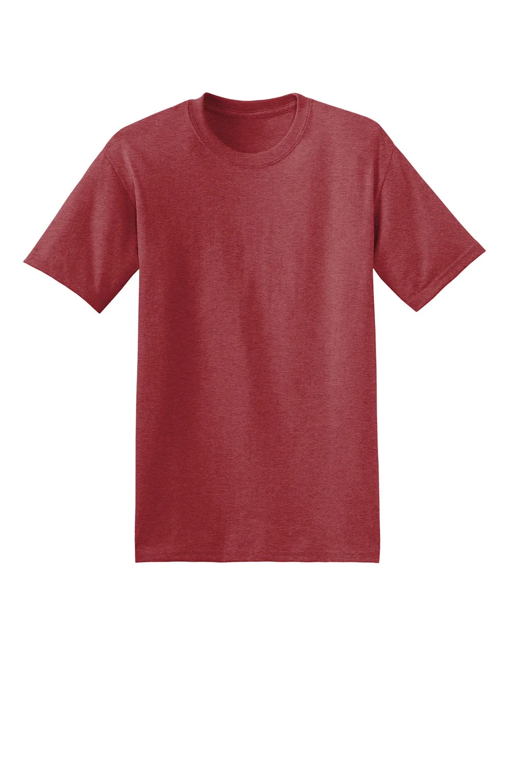 Hanes Mens EcoSmart Short Sleeve Crewneck T-Shirt - Heather Red  Best cheap Clothing Hanes