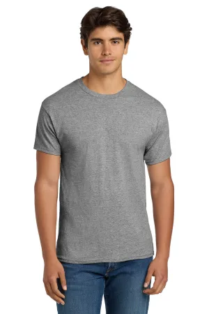 Hanes Mens EcoSmart Short Sleeve Crewneck T-Shirt - Light Steel Grey  Best cheap Clothing Hanes