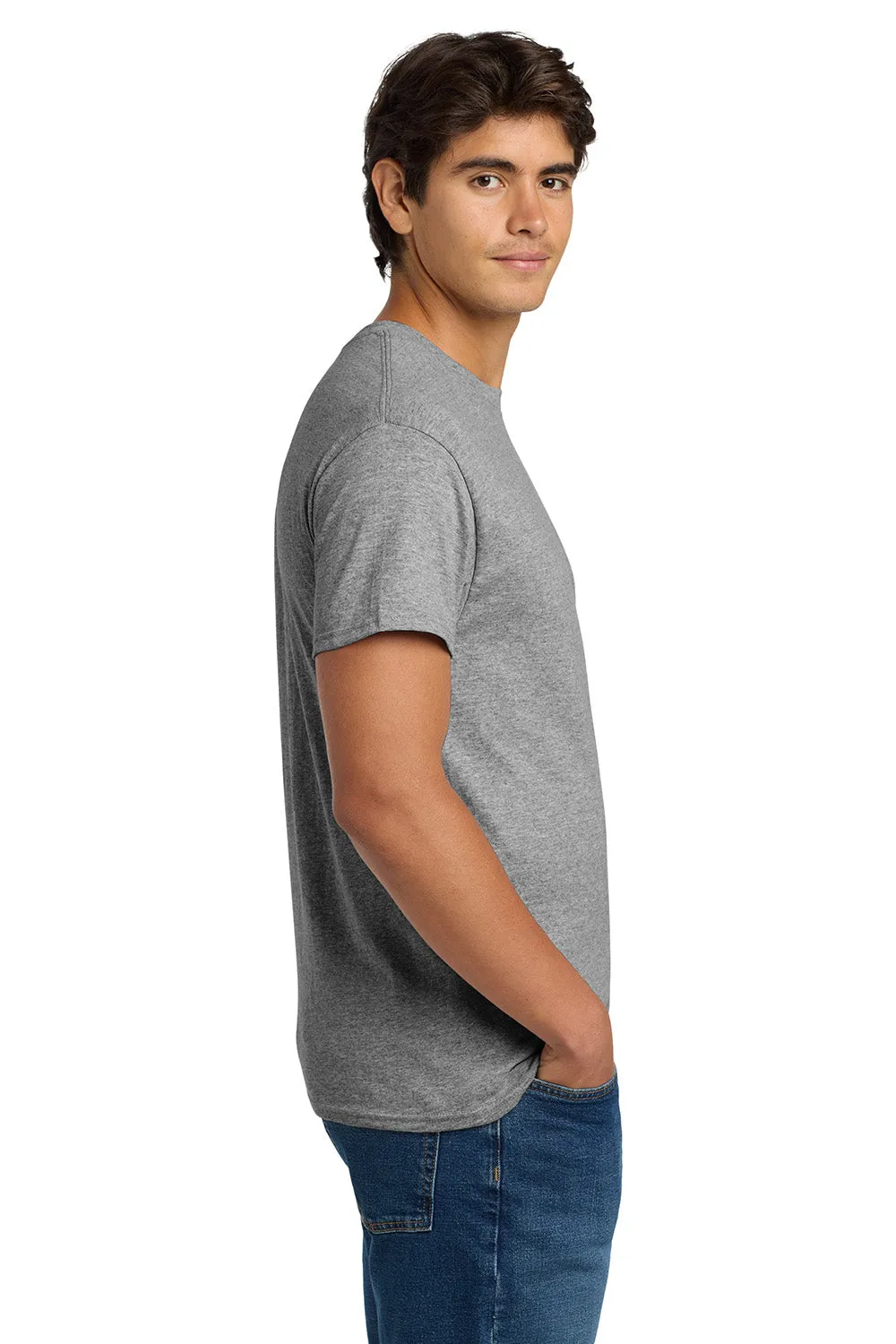 Hanes Mens EcoSmart Short Sleeve Crewneck T-Shirt - Light Steel Grey  Best cheap Clothing Hanes