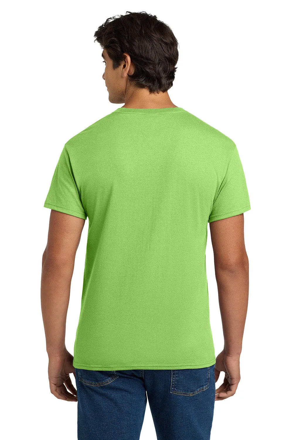Hanes Mens EcoSmart Short Sleeve Crewneck T-Shirt - Lime Green  Best cheap Clothing Hanes