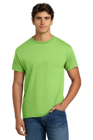 Hanes Mens EcoSmart Short Sleeve Crewneck T-Shirt - Lime Green  Best cheap Clothing Hanes