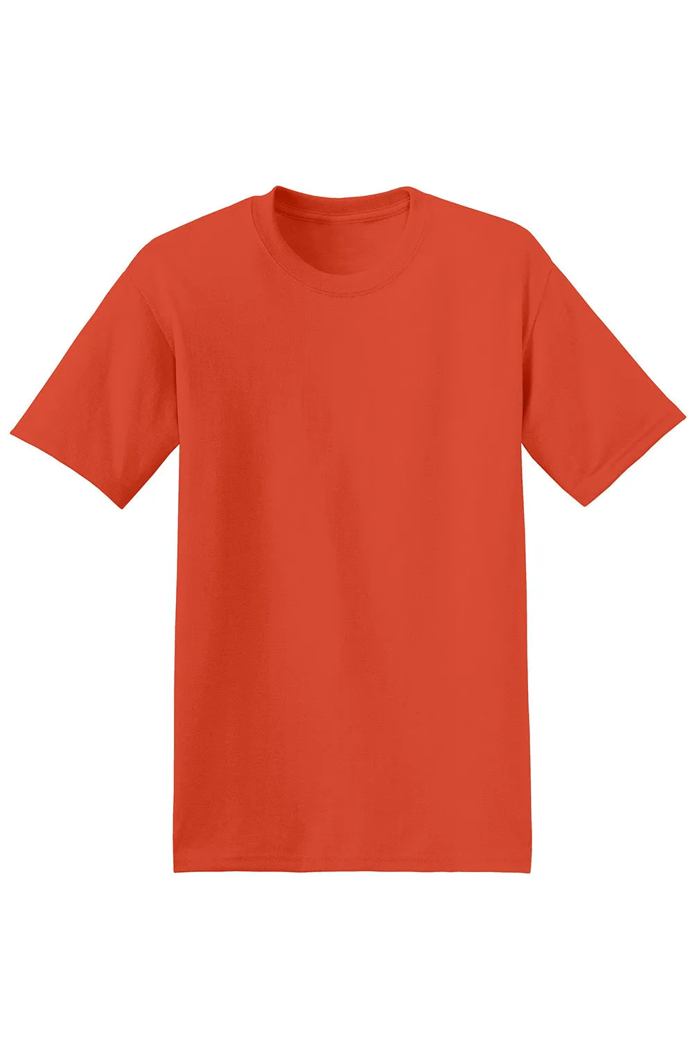 Hanes Mens EcoSmart Short Sleeve Crewneck T-Shirt - Orange  Best cheap Clothing Hanes