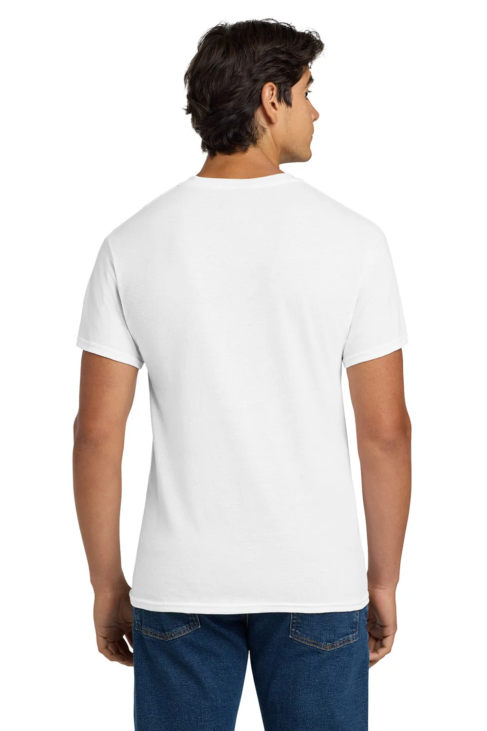 Hanes Mens EcoSmart Short Sleeve Crewneck T-Shirt - White  Best cheap Clothing Hanes