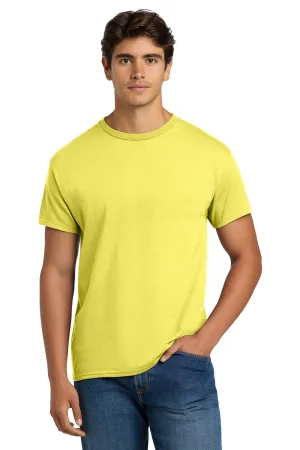 Hanes Mens EcoSmart Short Sleeve Crewneck T-Shirt - Yellow  Best cheap Clothing Hanes