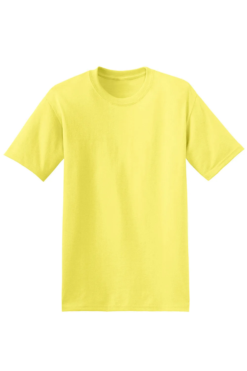 Hanes Mens EcoSmart Short Sleeve Crewneck T-Shirt - Yellow  Best cheap Clothing Hanes