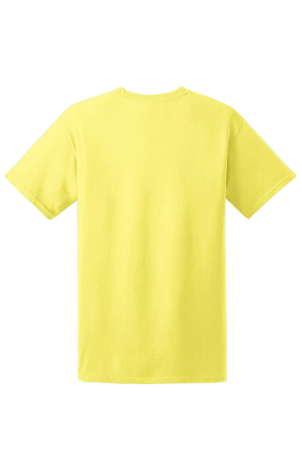 Hanes Mens EcoSmart Short Sleeve Crewneck T-Shirt - Yellow  Best cheap Clothing Hanes