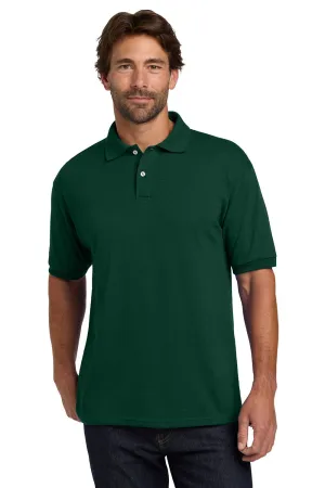 Hanes Mens EcoSmart Short Sleeve Polo Shirt - Deep Forest Green  Best cheap Clothing Hanes