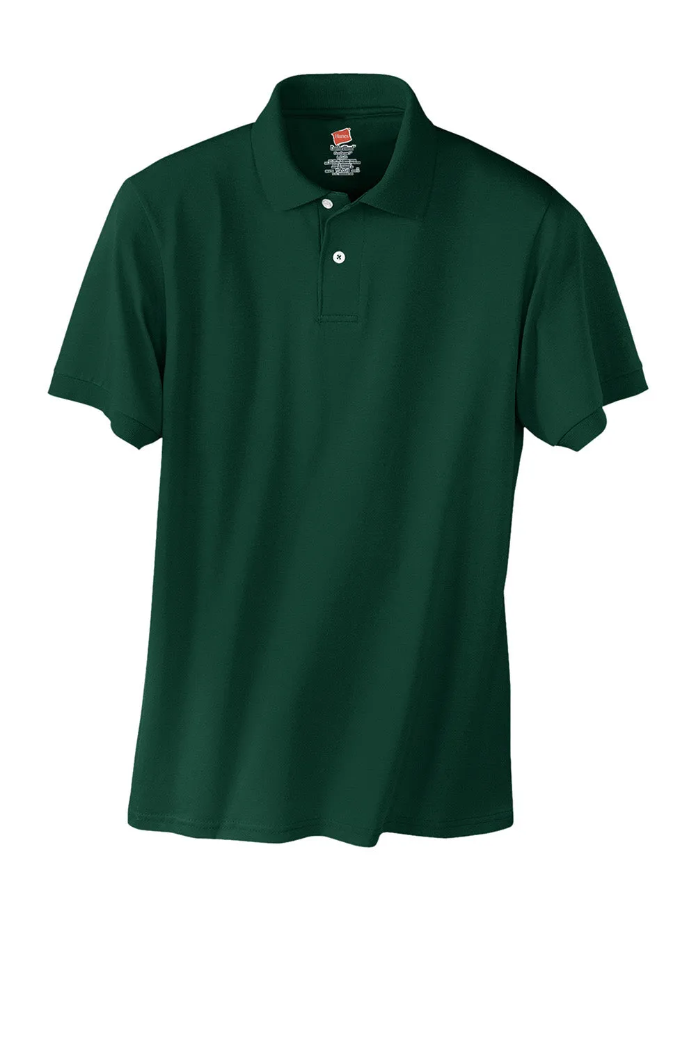Hanes Mens EcoSmart Short Sleeve Polo Shirt - Deep Forest Green  Best cheap Clothing Hanes