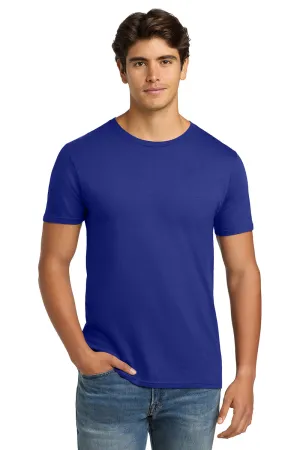 Hanes Mens Nano-T Short Sleeve Crewneck T-Shirt - Deep Royal Blue  Best cheap Clothing Hanes