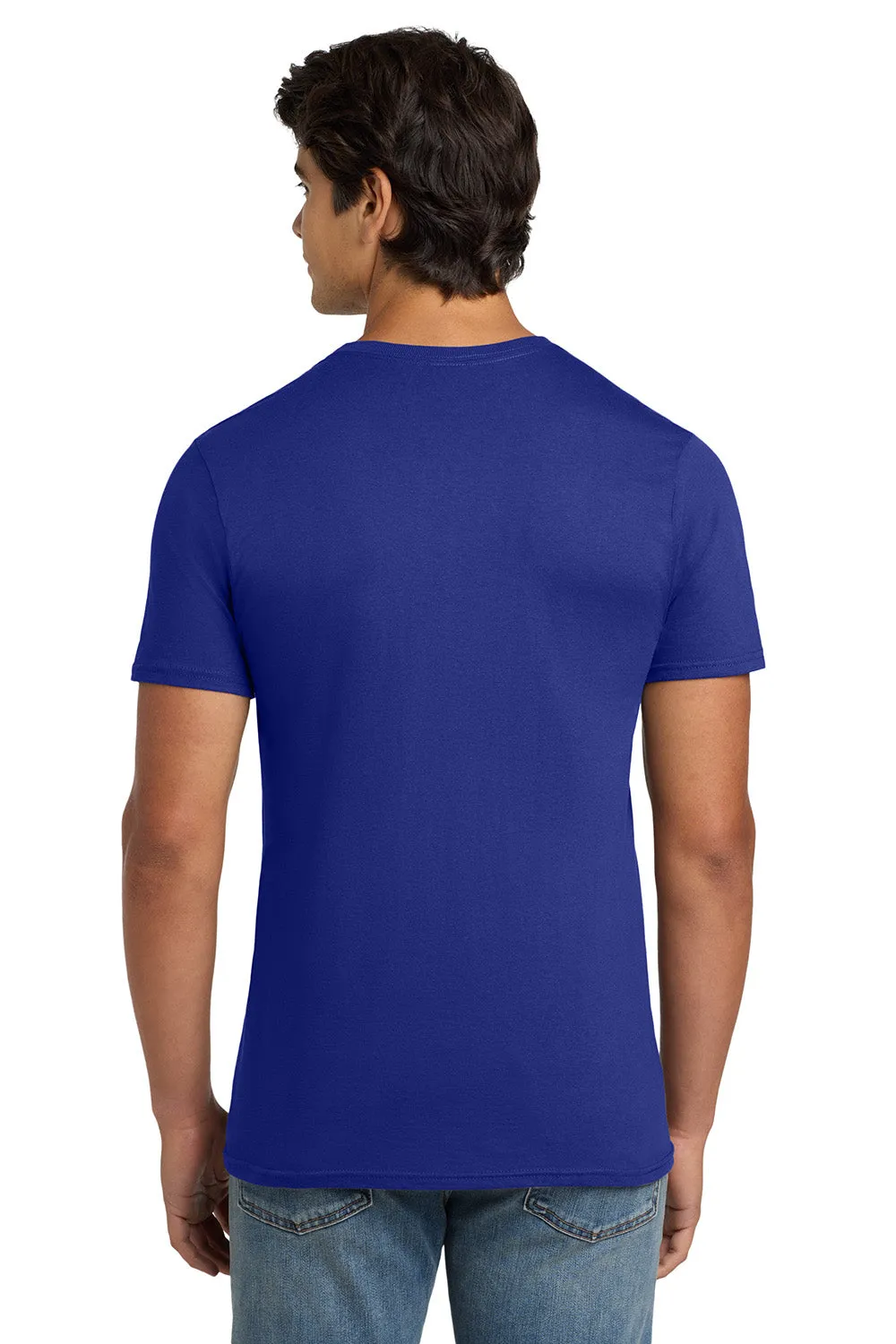 Hanes Mens Nano-T Short Sleeve Crewneck T-Shirt - Deep Royal Blue  Best cheap Clothing Hanes