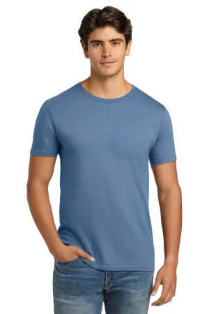 Hanes Mens Nano-T Short Sleeve Crewneck T-Shirt - Denim Blue  Best cheap Clothing Hanes