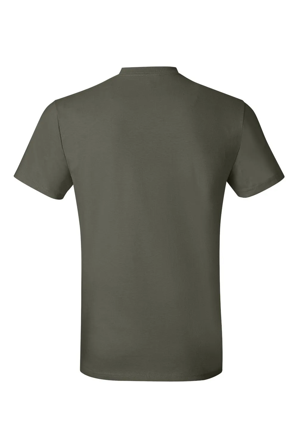 Hanes Mens Nano-T Short Sleeve Crewneck T-Shirt - Fatigue Green  Best cheap Clothing Hanes