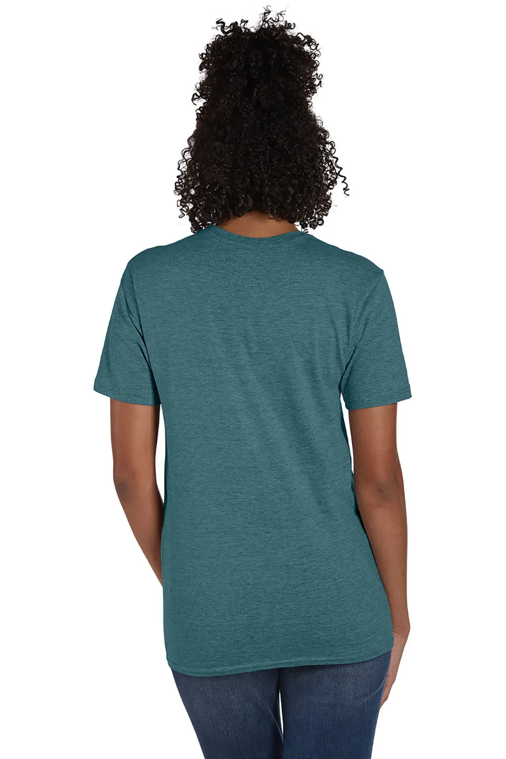 Hanes Mens Nano-T Short Sleeve Crewneck T-Shirt - Heather Cactus Green  Best cheap Clothing Hanes
