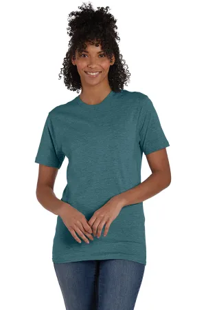 Hanes Mens Nano-T Short Sleeve Crewneck T-Shirt - Heather Cactus Green  Best cheap Clothing Hanes